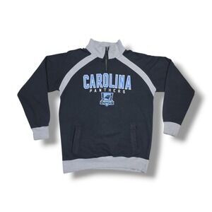 Carolina Panthers 1/4 Zip Pullover Black NFL G-III Sweatshirt Men's L